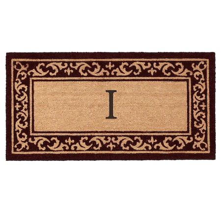 Monogram Door Mat, Black, Natural, 36 in W x 72 in L